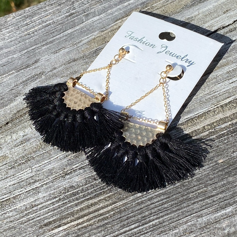 4 pairs of Tassel earrings